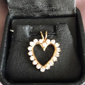 Cubic Zirconium Diamond Heart